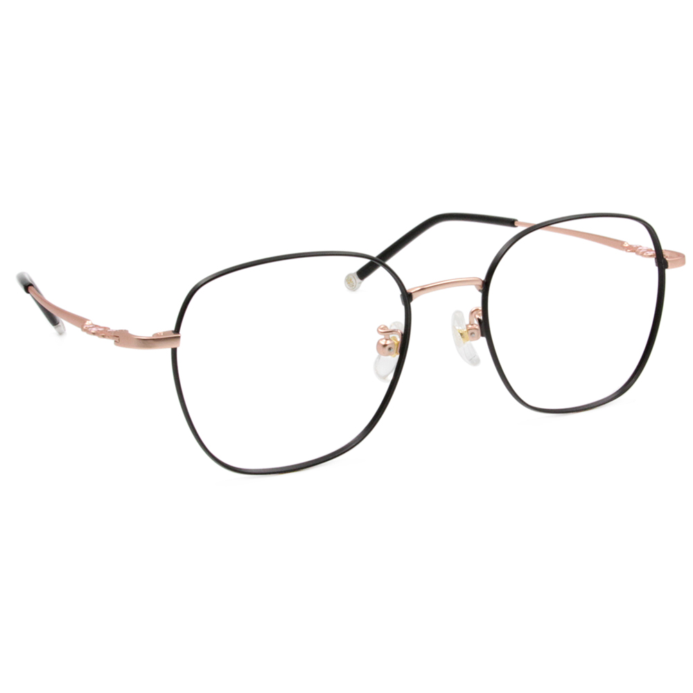 SOU・SOU l 綻放 造型多邊框眼鏡❀黑玫瑰金