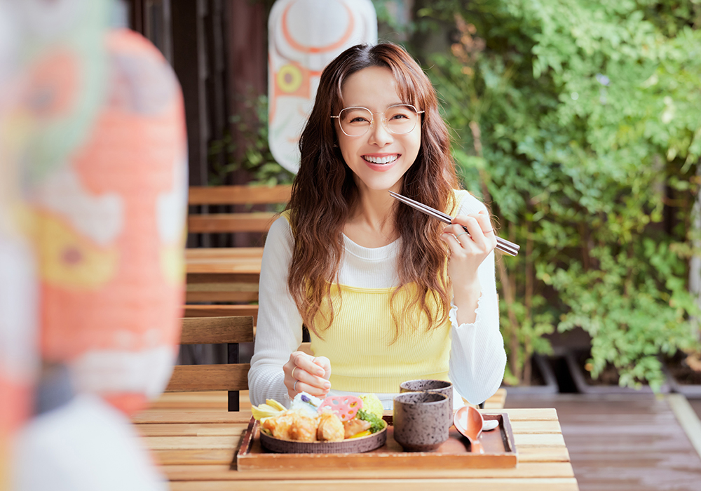 SOU・SOU l 綻放 造型多邊框眼鏡❀玫瑰嫩粉