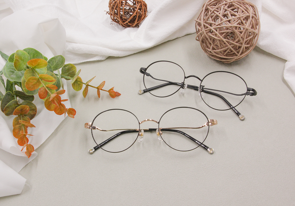 SOU・SOU l 微笑流線 圓框眼鏡❀霧面黑