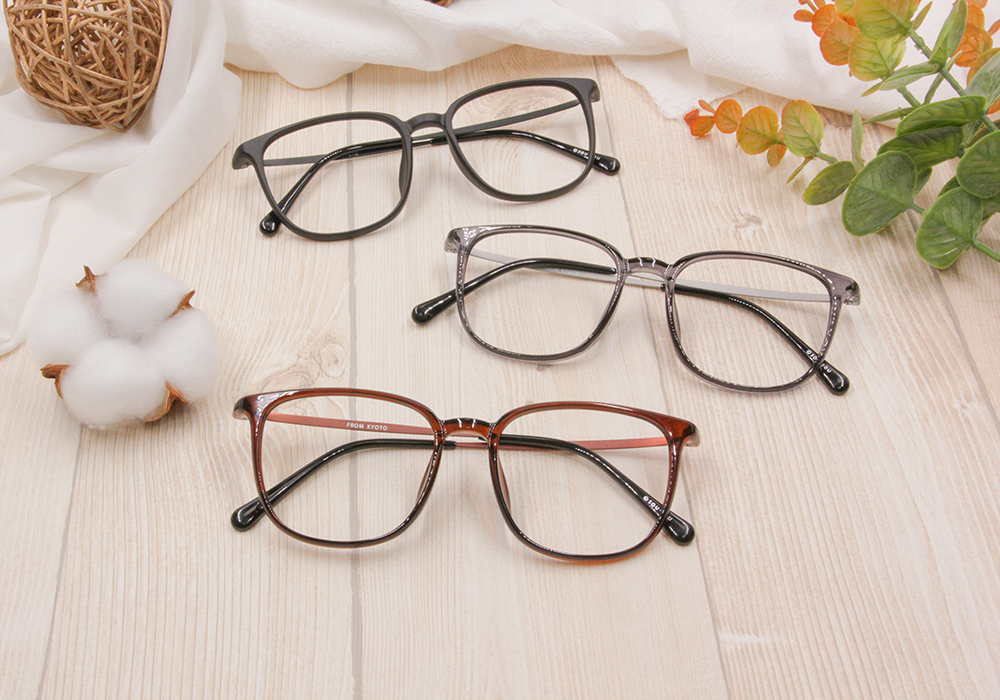 SOU・SOU l 低調十數 大方框眼鏡❀亮深透灰