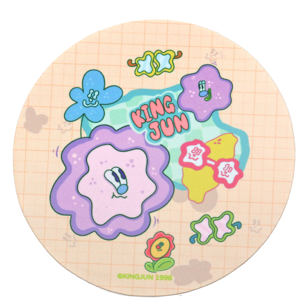 ❰台灣設計師聯名❱_KINGJUN系列｜他是蠢兔 圓框眼鏡 ｜霧黑/透紅