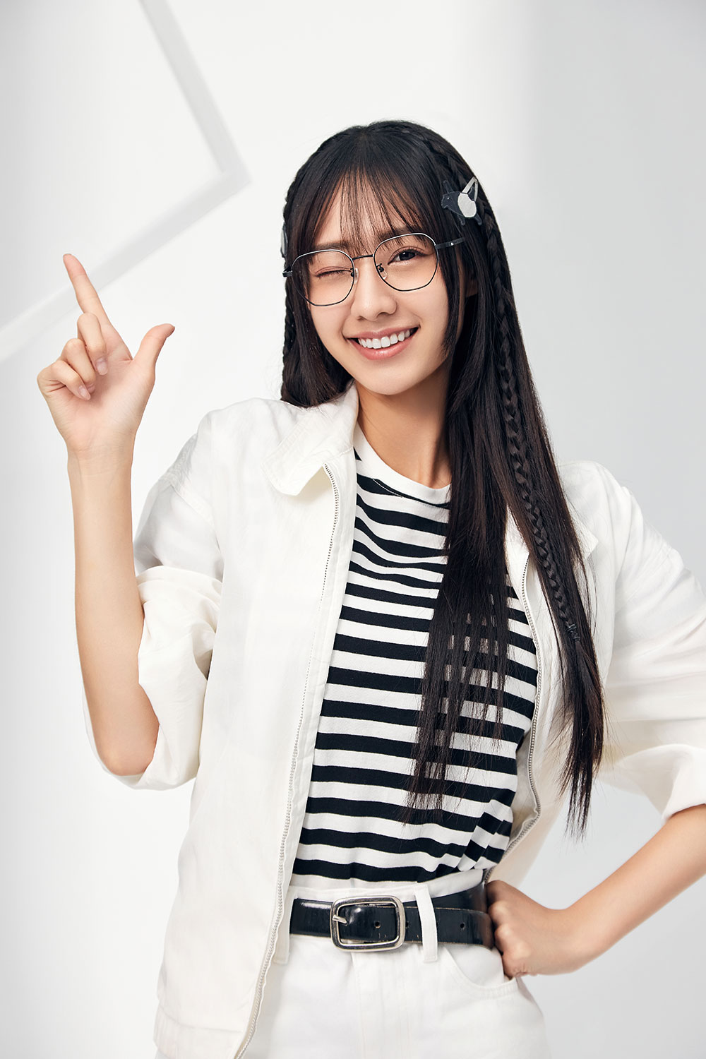 ❰台灣設計師聯名❱_LAIMO系列｜滿版來貘 多邊框眼鏡｜質感黑白