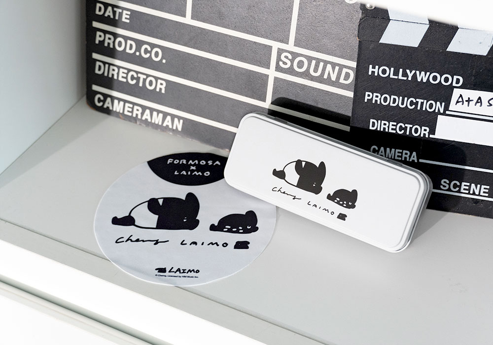 ❰台灣設計師聯名❱_LAIMO系列｜簍空立正來貘 套圈框眼鏡｜櫻花粉