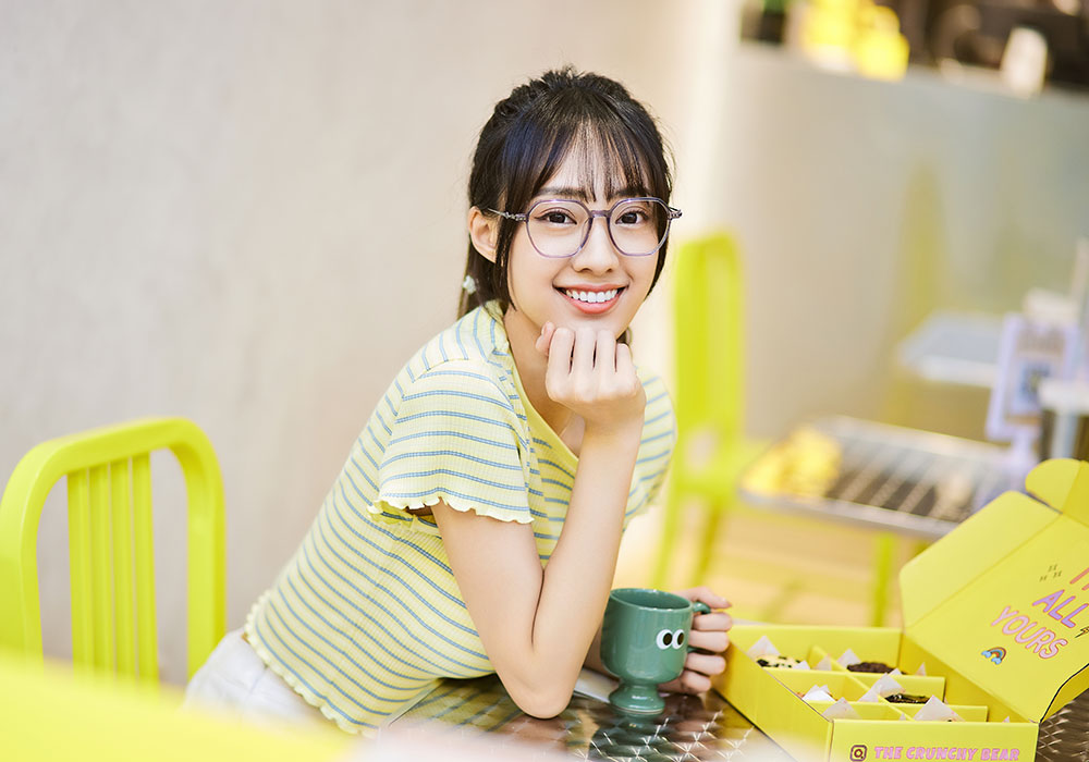 ❰台灣設計師聯名❱_KINGJUN系列｜病毒花也很可愛 多邊框眼鏡 ｜深透灰