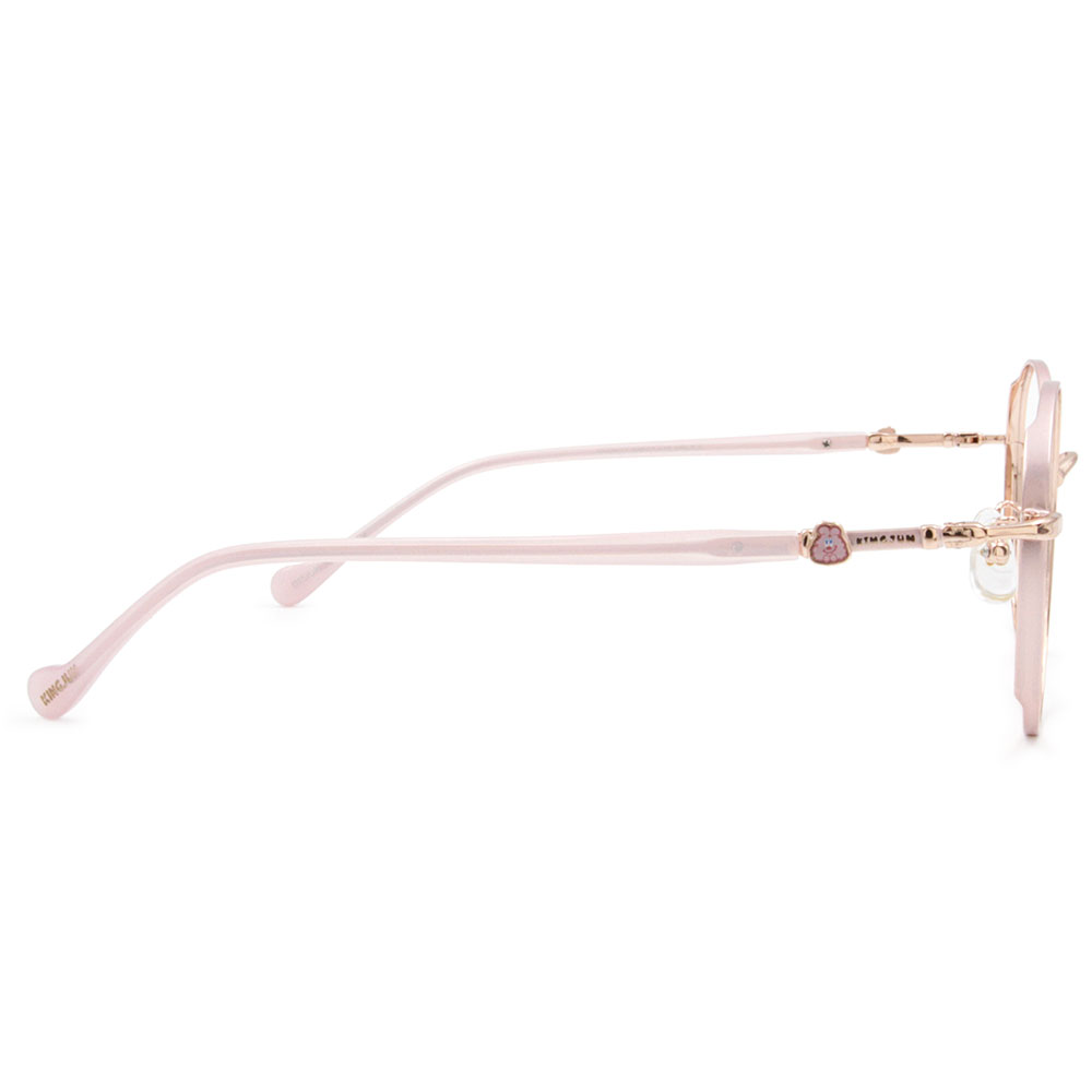 ❰台灣設計師聯名❱_KINGJUN系列｜蠢兔也很溫柔 圓框眼鏡 ｜溫柔粉