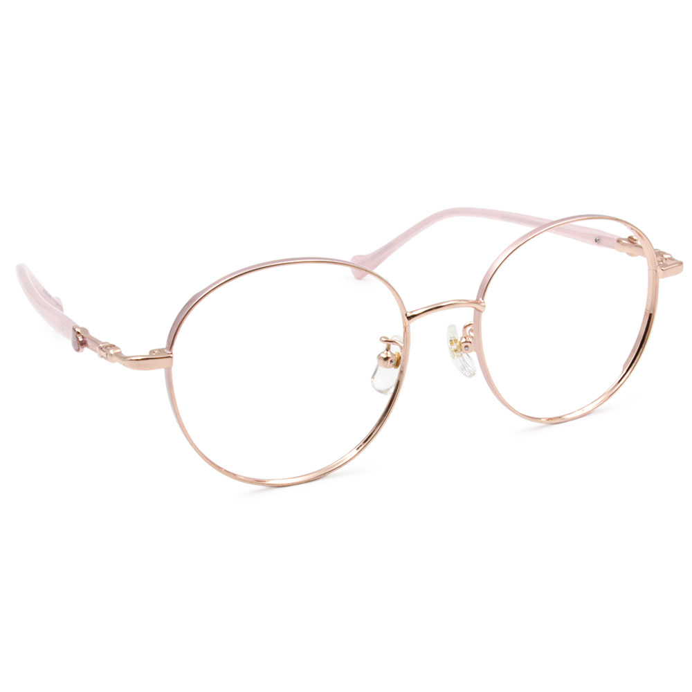 ❰台灣設計師聯名❱_KINGJUN系列｜蠢兔也很溫柔 圓框眼鏡 ｜溫柔粉
