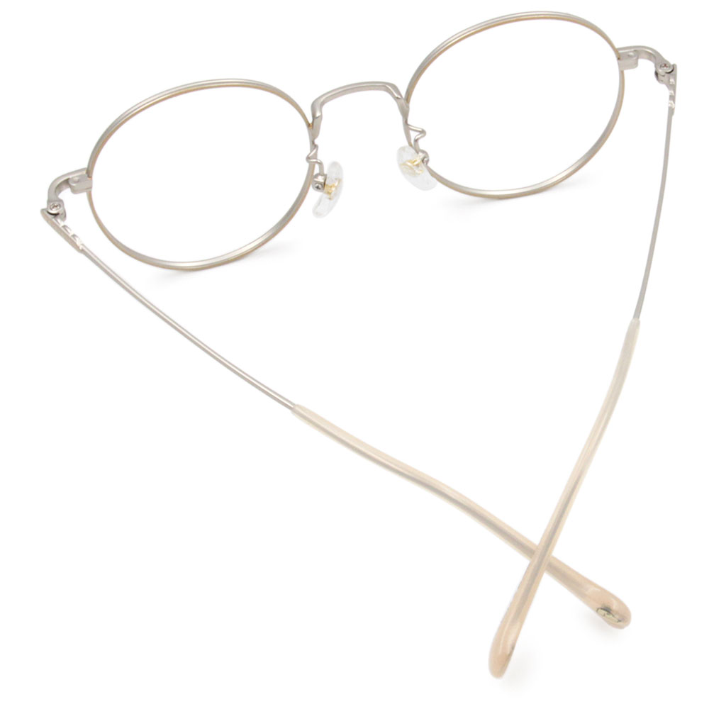 ❰台灣設計師聯名❱_小高潮色計事務所系列｜經典Logo 金銀邊 圓框眼鏡 ｜魅力金/銀