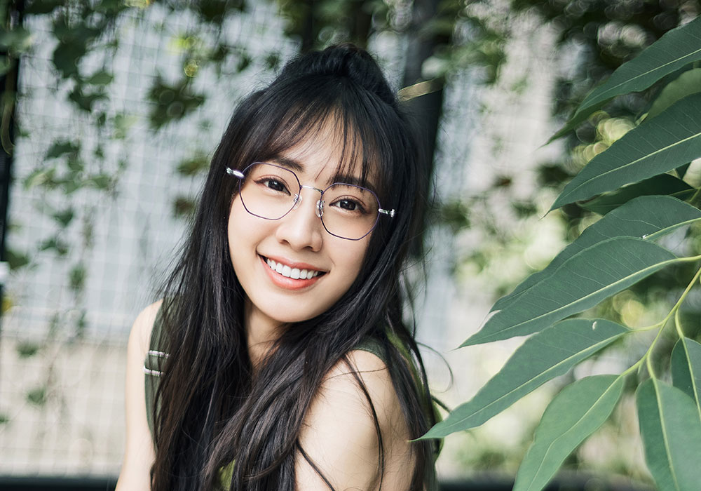 ❰台灣設計師聯名❱_包大山系列｜美好花花世界 多邊框眼鏡 ｜金屬棕