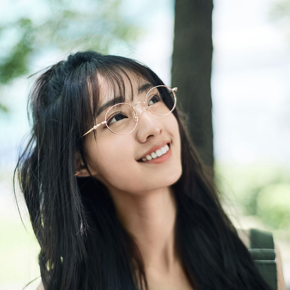 ❰台灣設計師聯名❱_包大山系列｜勇於做自己 橢圓框眼鏡 ｜寶寶粉