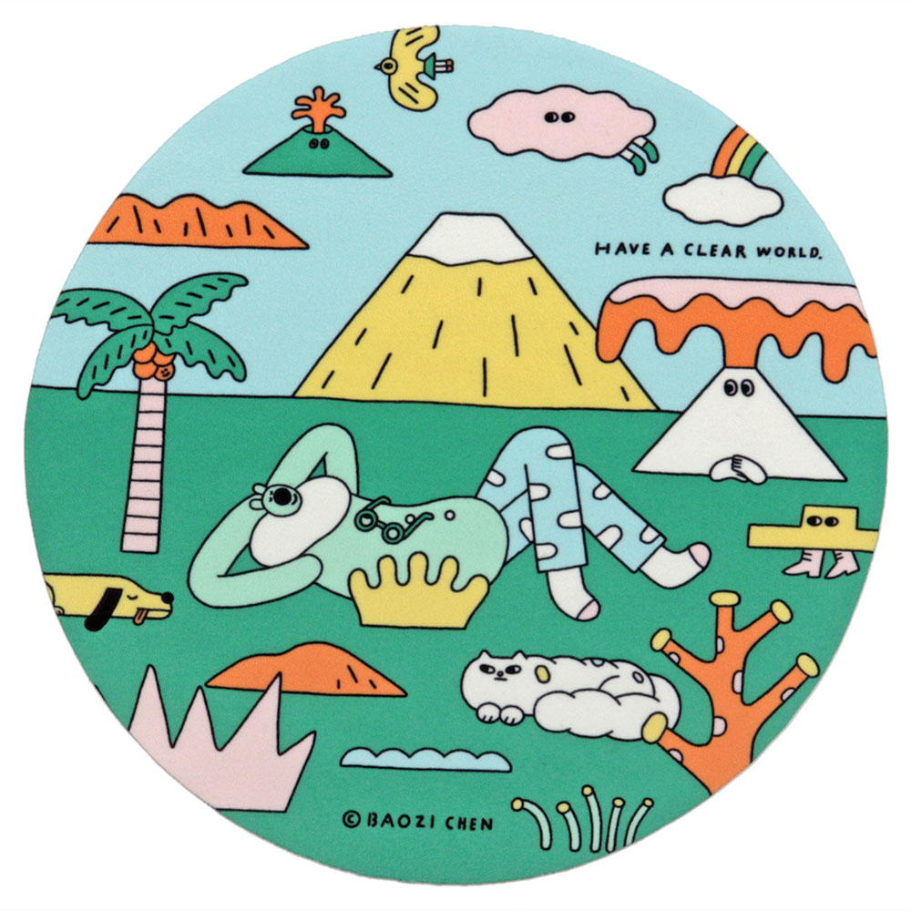 ❰台灣設計師聯名❱_包大山系列｜勇往直前 圓框眼鏡 ｜寶寶藍