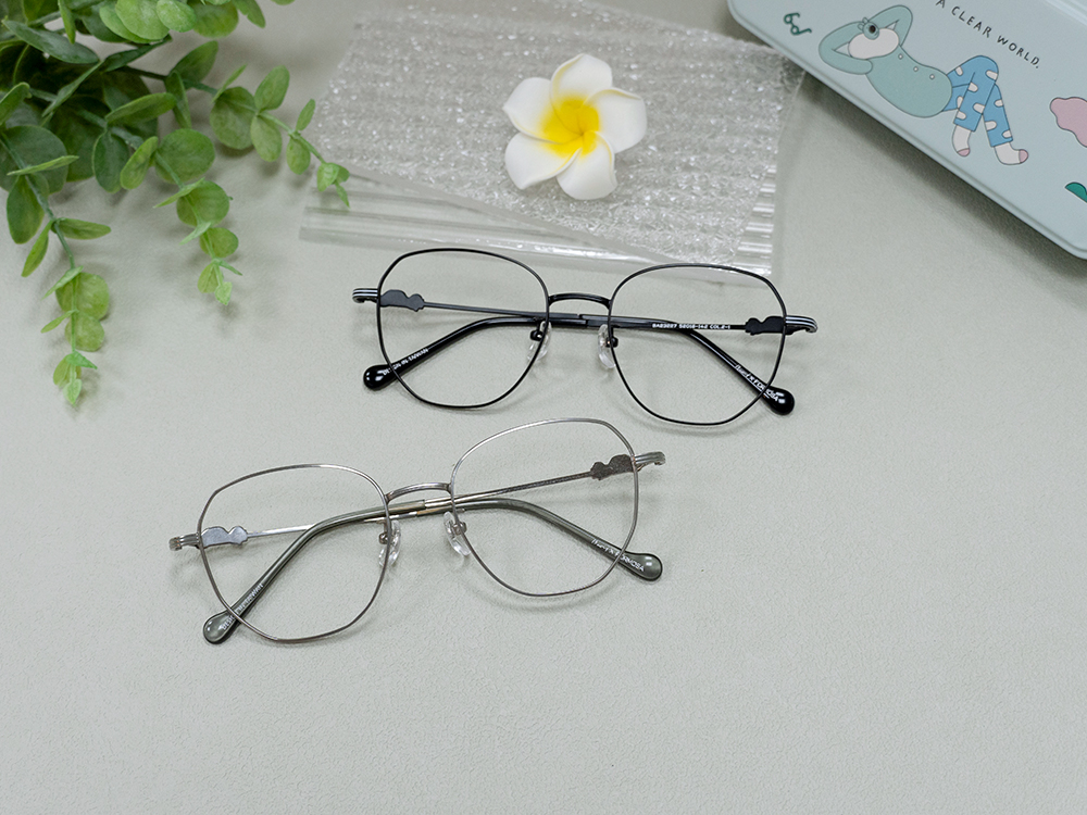 ❰台灣設計師聯名❱_包大山系列｜心之所向 多邊框眼鏡 ｜星夜黑