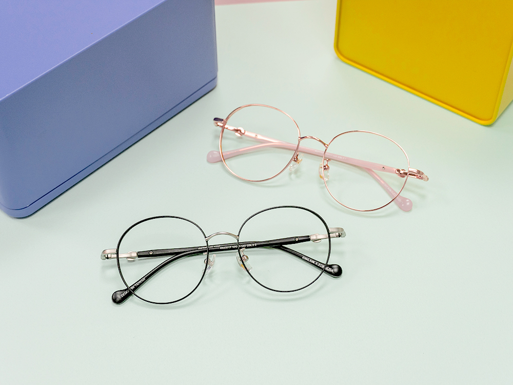 ❰台灣設計師聯名❱_KINGJUN系列｜蠢兔也很溫柔 圓框眼鏡 ｜溫柔粉