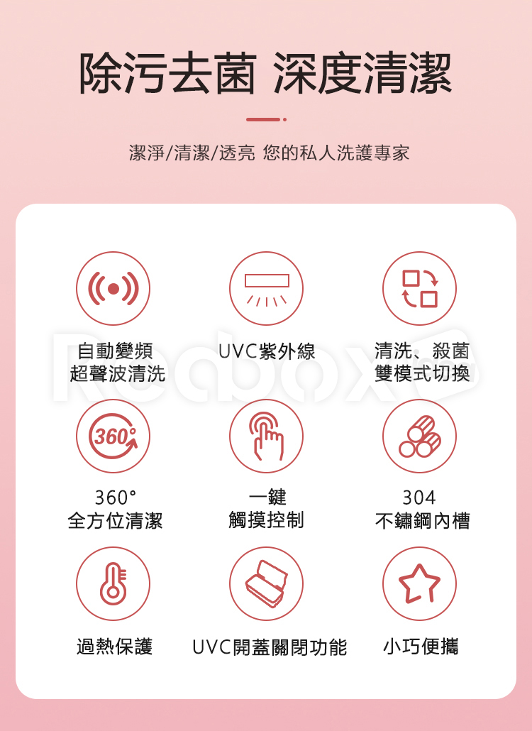 Curio  UV殺菌超聲波眼鏡清洗機