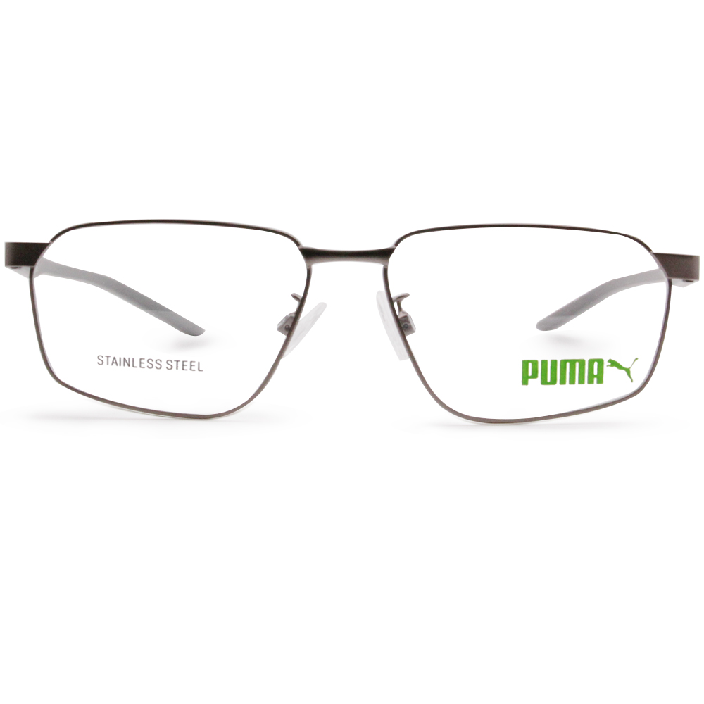 PUMA l 現代風格長方框眼鏡 岩灰