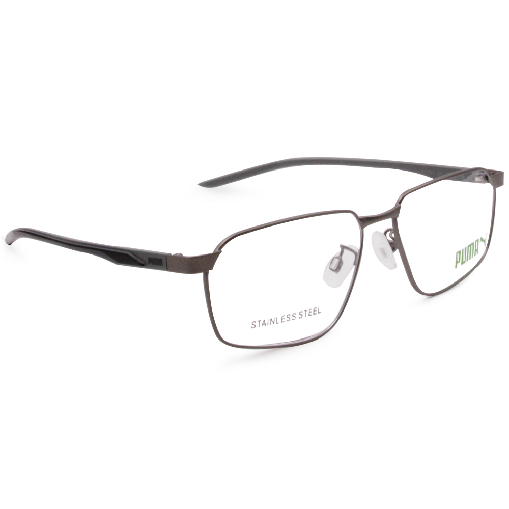 PUMA l 現代風格長方框眼鏡 岩灰
