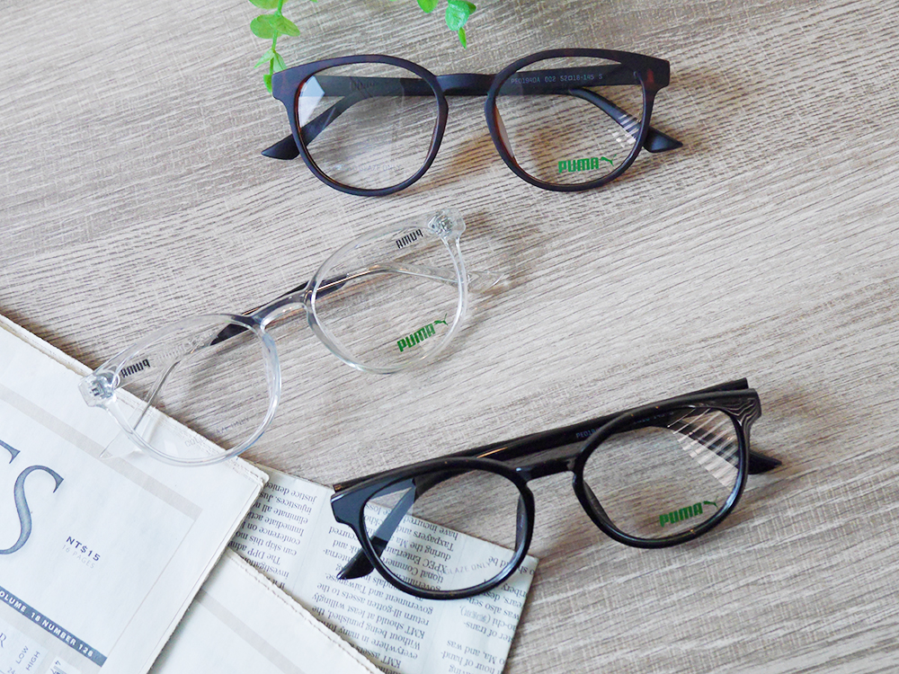 PUMA l 耀動感圓框眼鏡 玳瑁棕