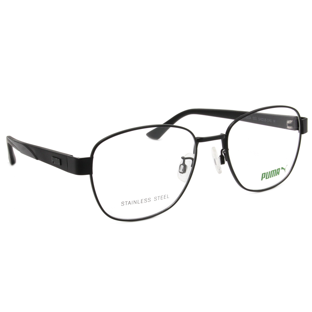 PUMA l 經典商業美學方框眼鏡 智慧黑