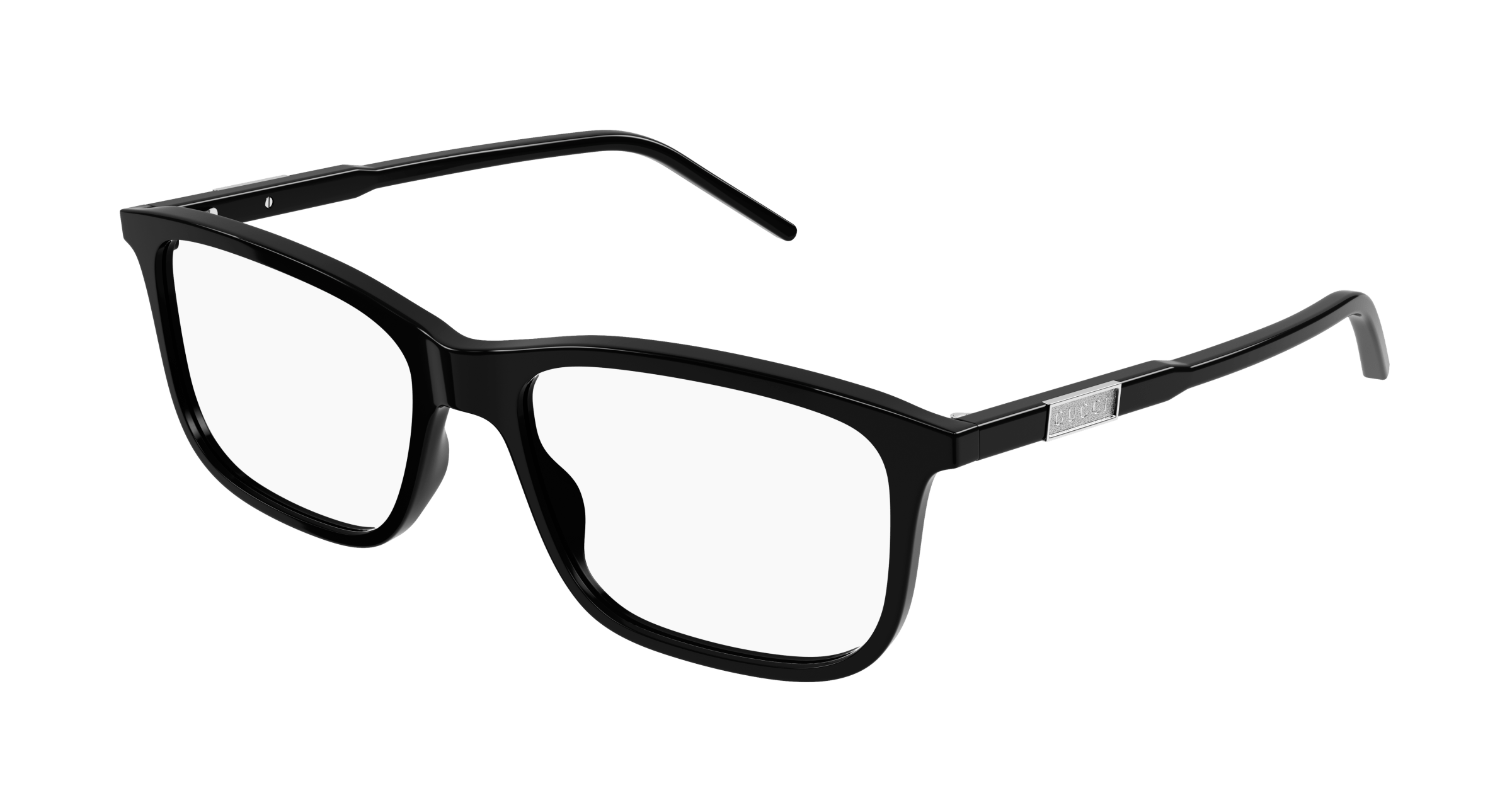 GUCCI | 經典標誌時尚方框眼鏡 騎士黑