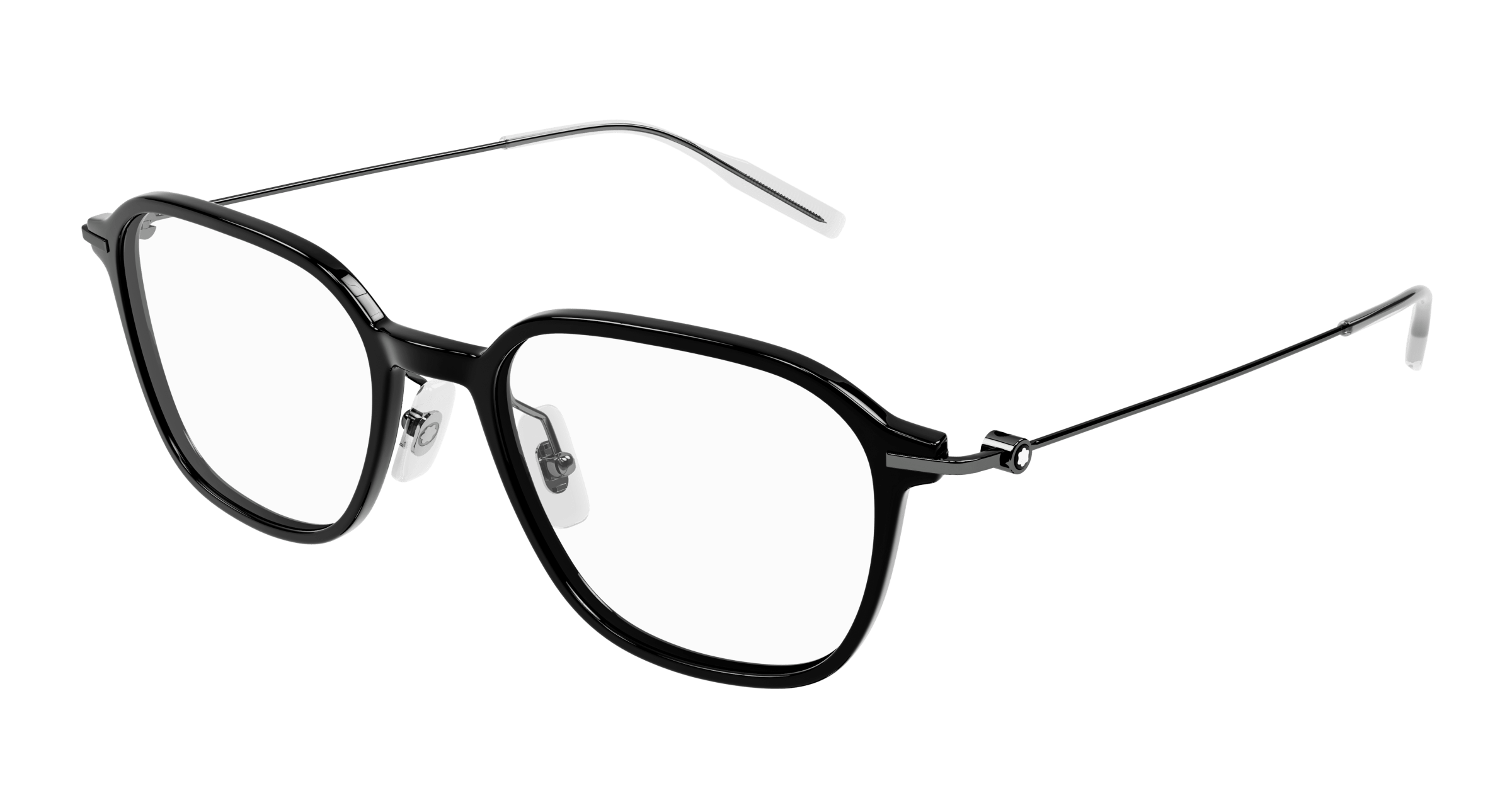 MONTBLANC | 別緻細邊威靈頓框眼鏡 紳士黑