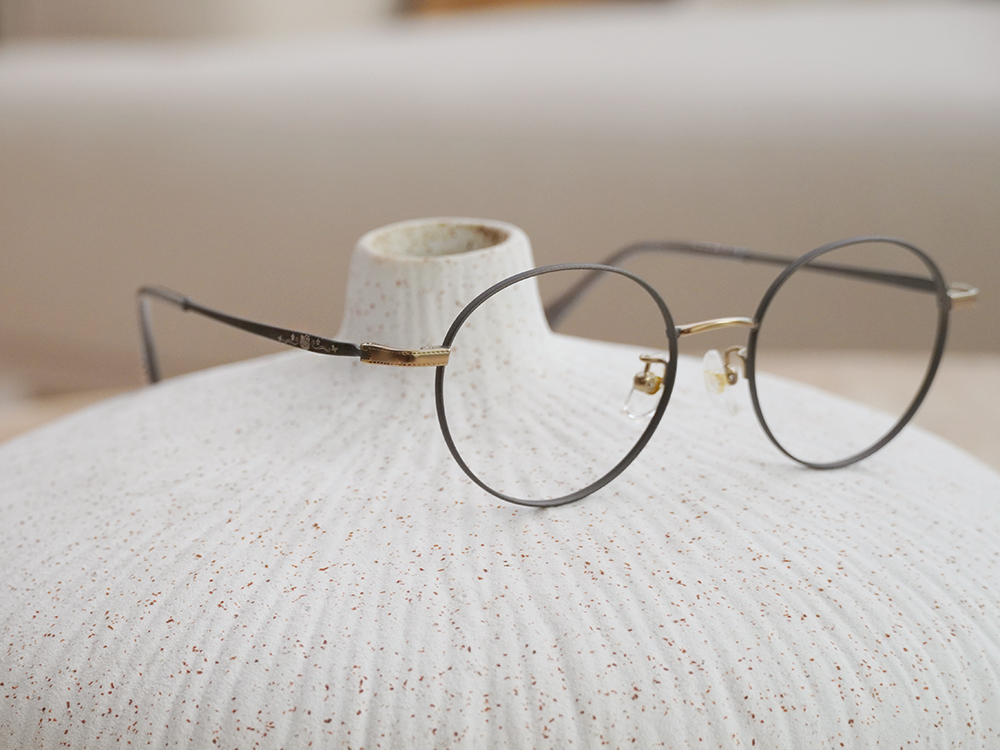 HELLO KITTY▪︎經典｜洛可可謬思 圓框眼鏡｜鐵灰色