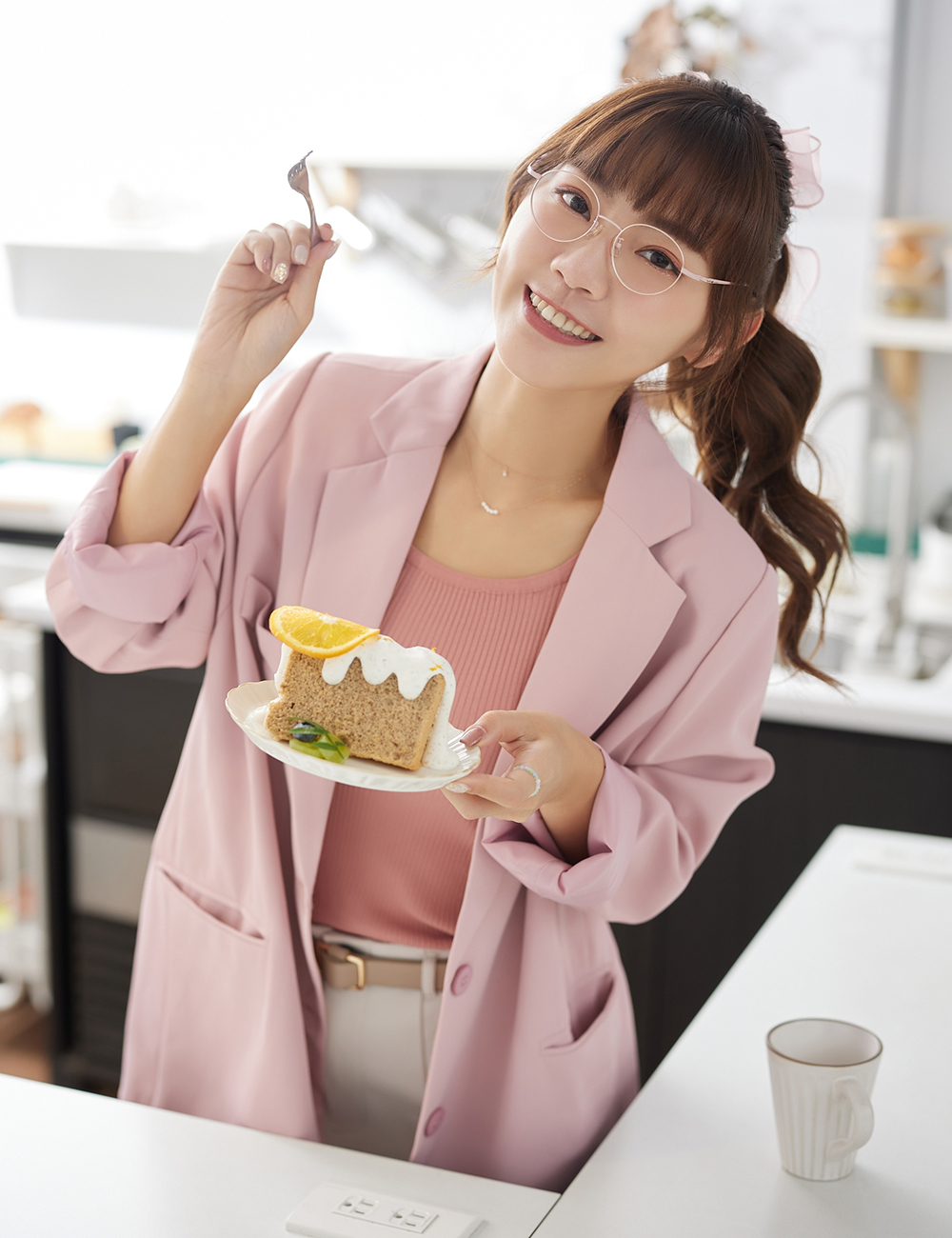 HELLO KITTY▪︎經典｜洛可可謬思 圓框眼鏡｜鐵灰色