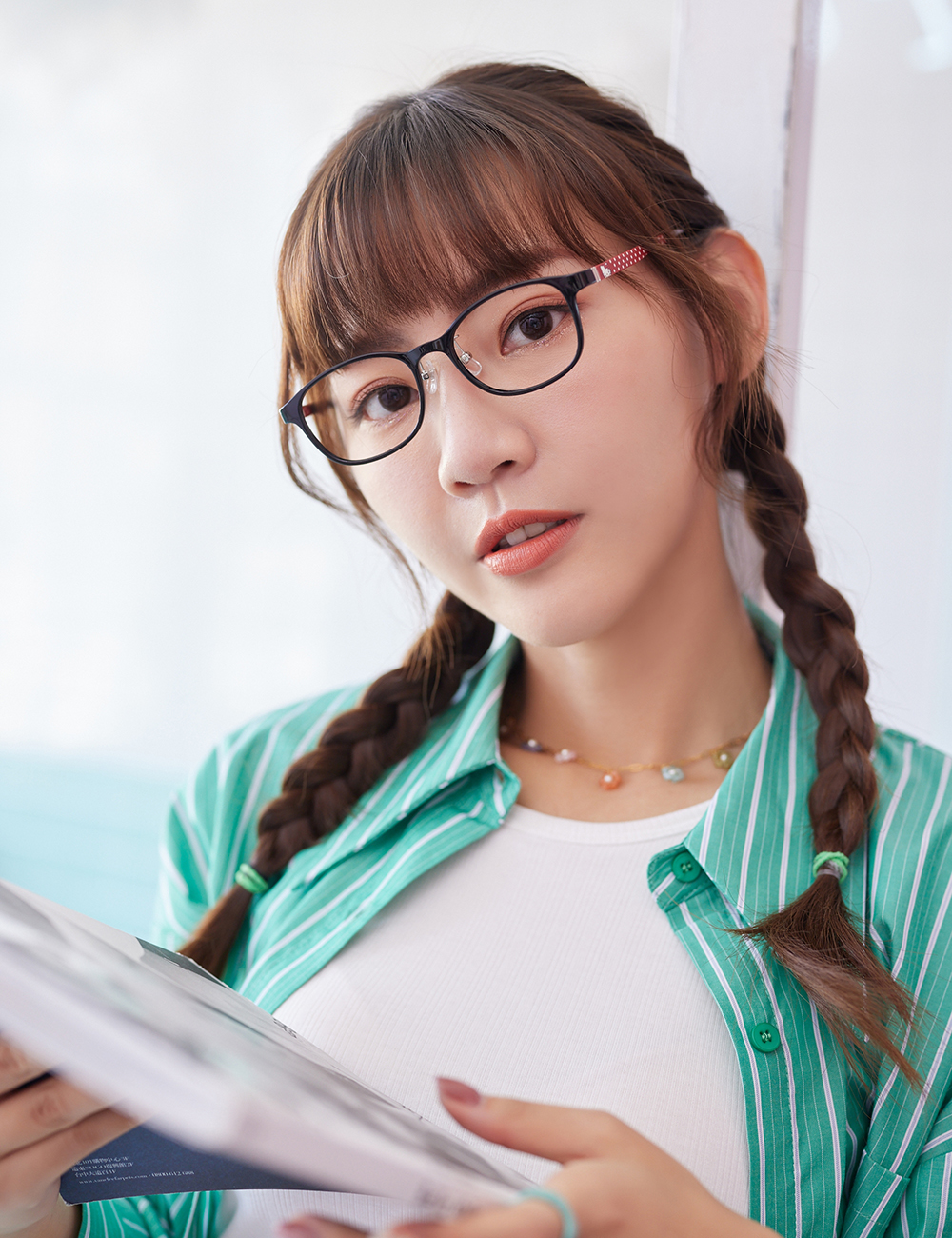 HELLO KITTY▪︎經典｜小圓點點 方框眼鏡｜經典黑/紅