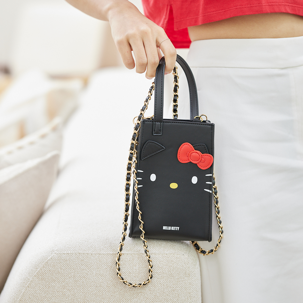 HELLO KITTY▪︎經典｜小圓點點 方框眼鏡｜經典黑/紅