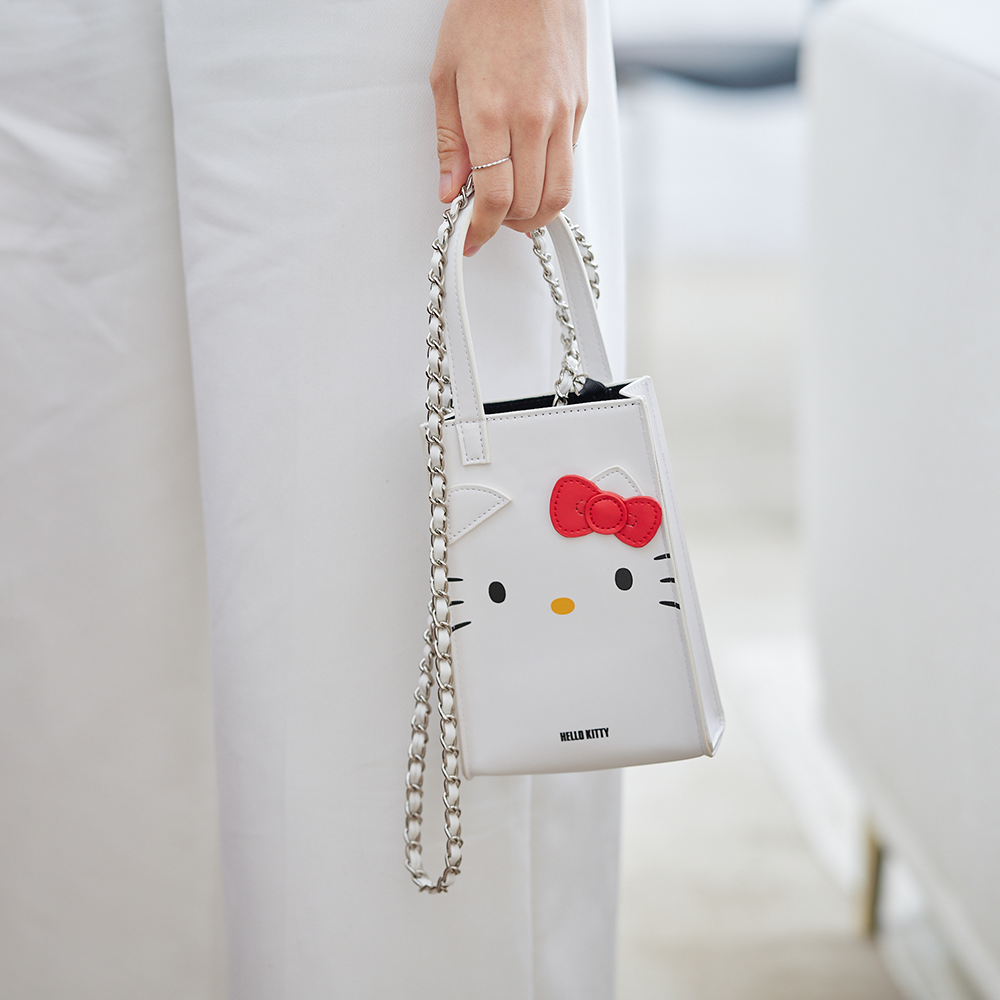 HELLO KITTY▪︎經典｜小圓點點 方框眼鏡｜經典黑/紅