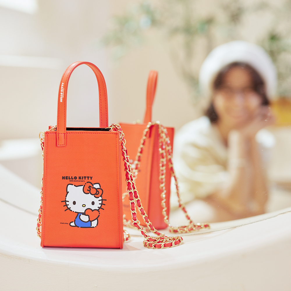 HELLO KITTY▪︎50週年｜派對時光 方框眼鏡｜淨透黑