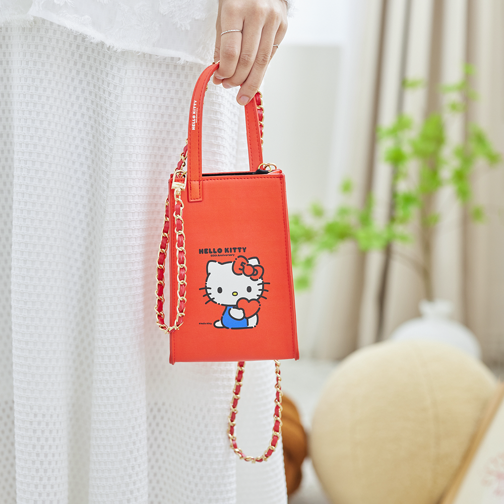 HELLO KITTY▪︎50週年｜派對時光 方框眼鏡｜淨透黑