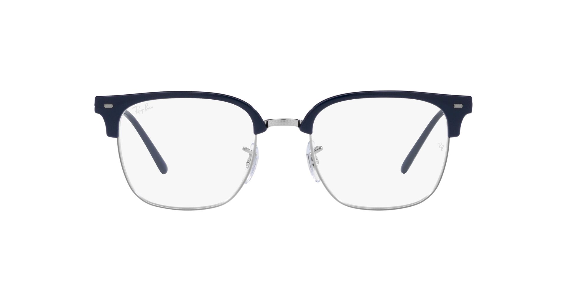 Ray Ban l 低奢質感眉框眼鏡 智慧藍(53mm)