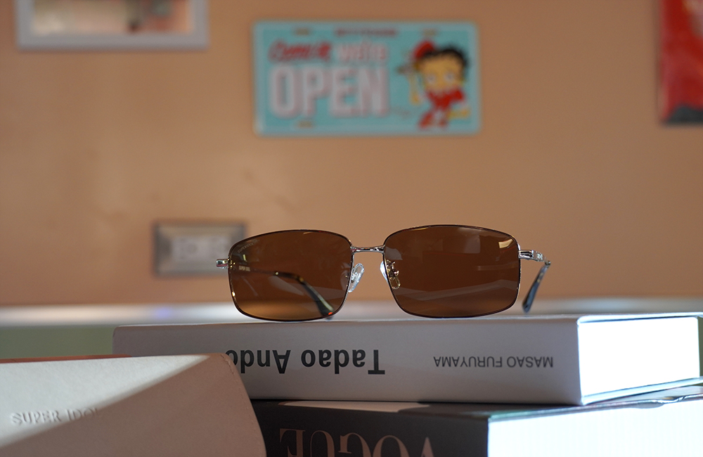 SUPER IDOL l 時髦紳士長方框太陽眼鏡 l 玳瑁棕