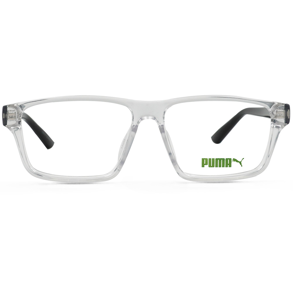 PUMA l 大方有型方框眼鏡 明亮透