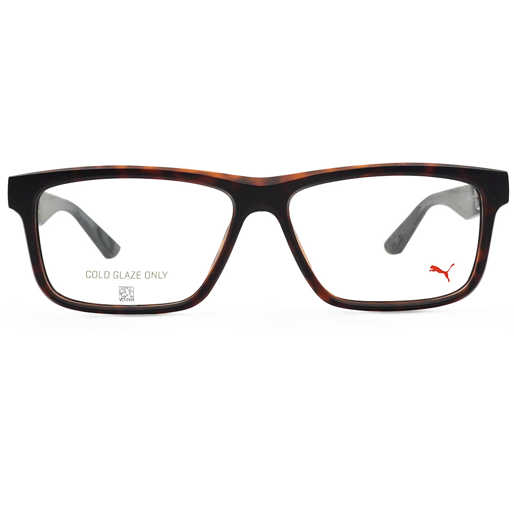 PUMA l 完美特工方框眼鏡 渲染棕