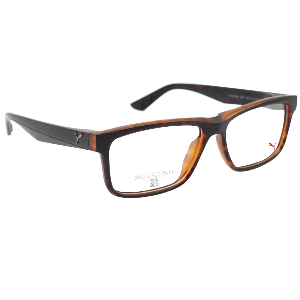 PUMA l 完美特工方框眼鏡 渲染棕