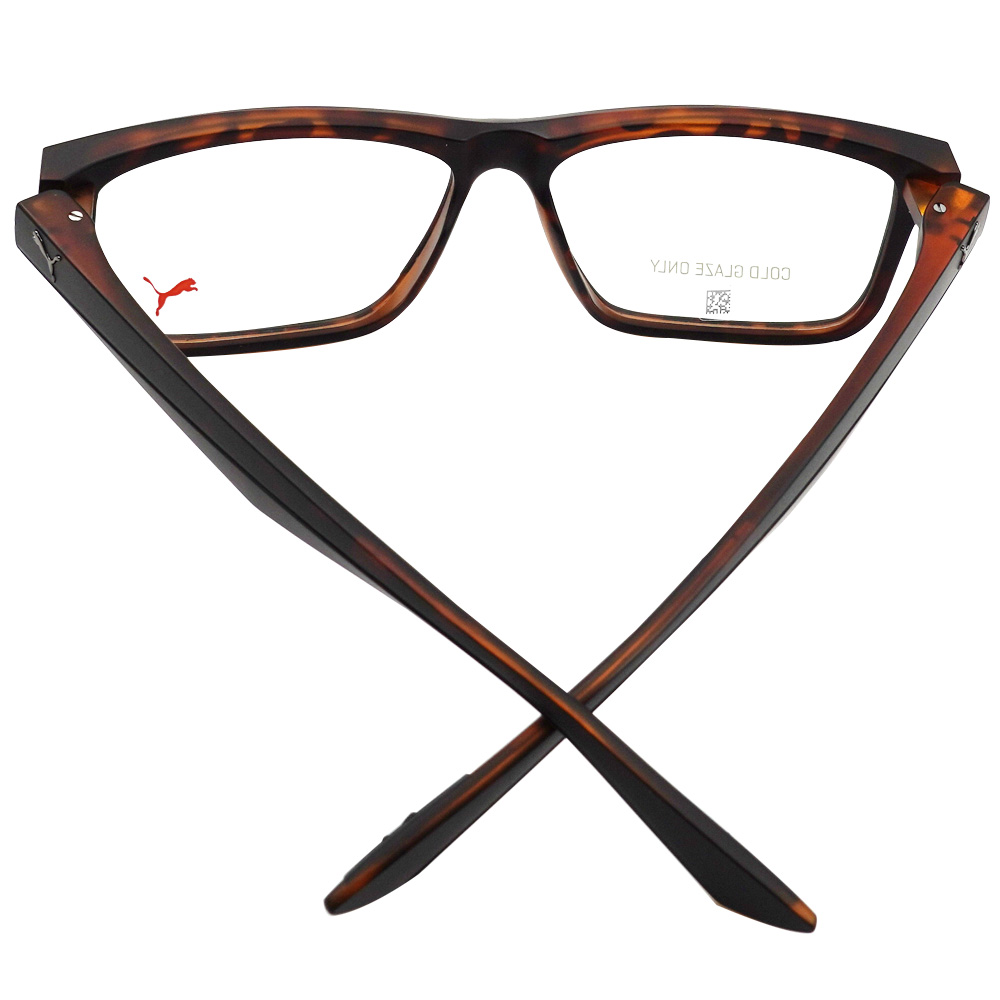 PUMA l 完美特工方框眼鏡 渲染棕