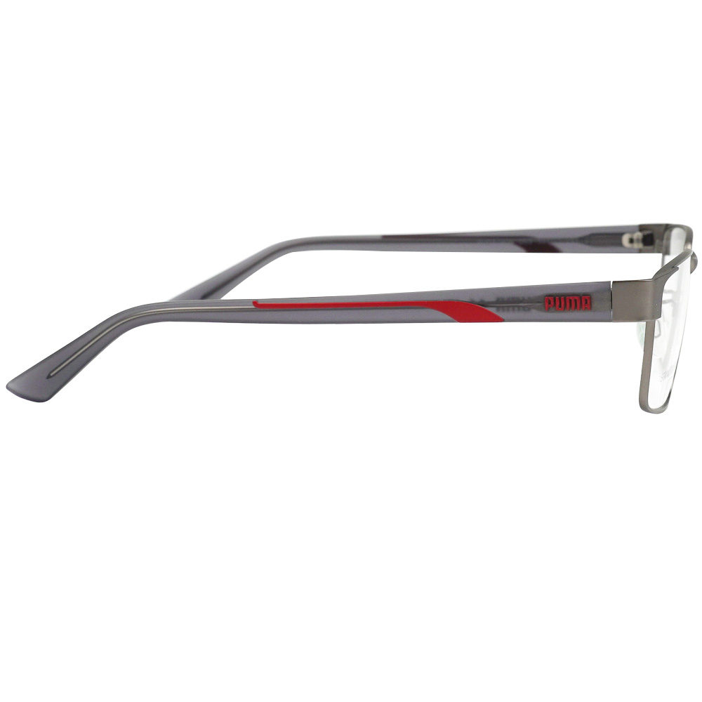 PUMA l 高級沉穩長方細框眼鏡 銀河灰
