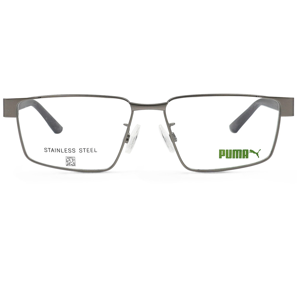 PUMA l 高級沉穩長方細框眼鏡 銀河灰