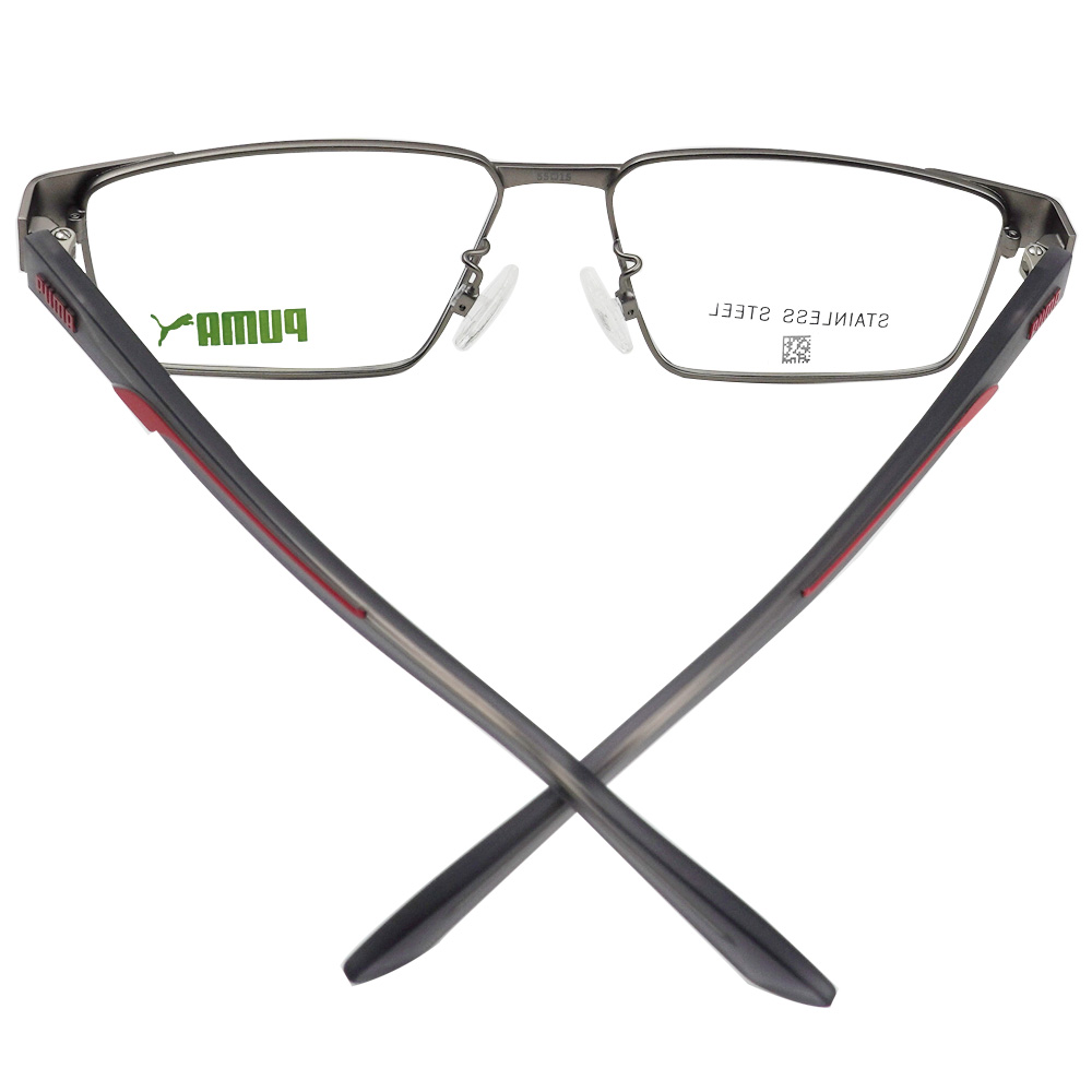 PUMA l 高級沉穩長方細框眼鏡 銀河灰