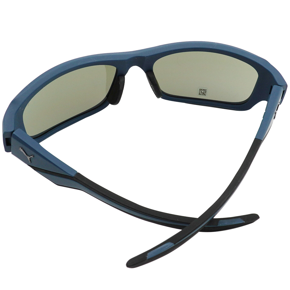 PUMA l 奔馳運動感長方框太陽眼鏡 霧面藍