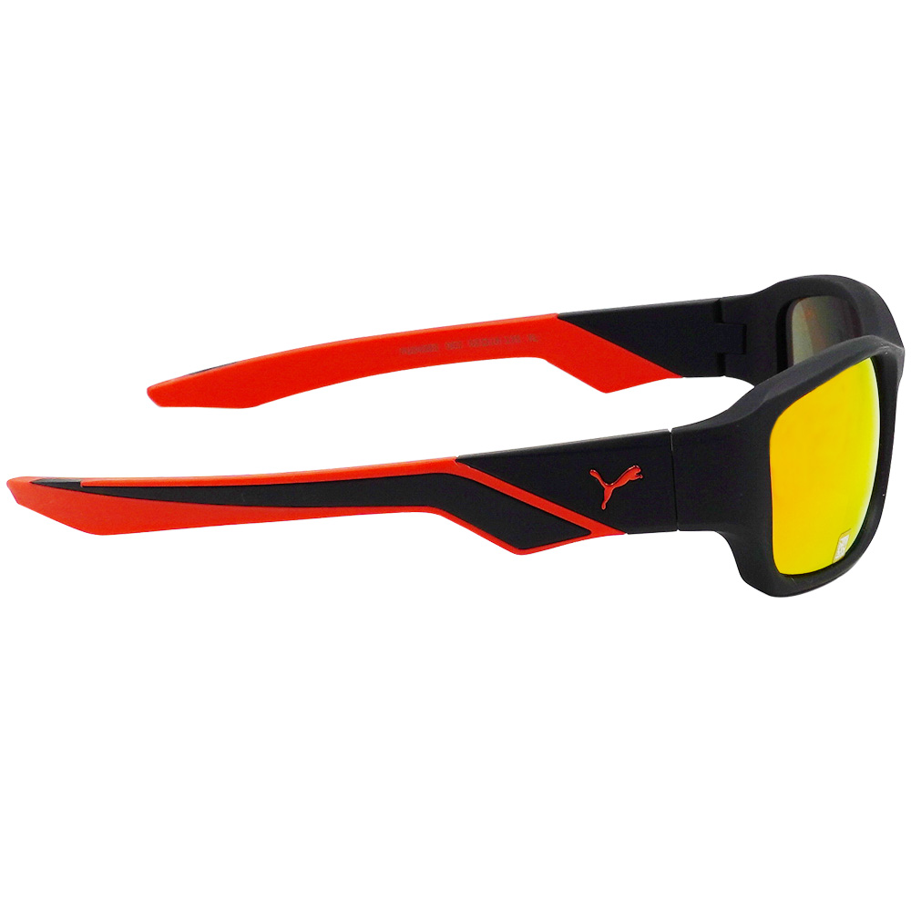 PUMA l 奔馳運動感長方框太陽眼鏡 紅黑