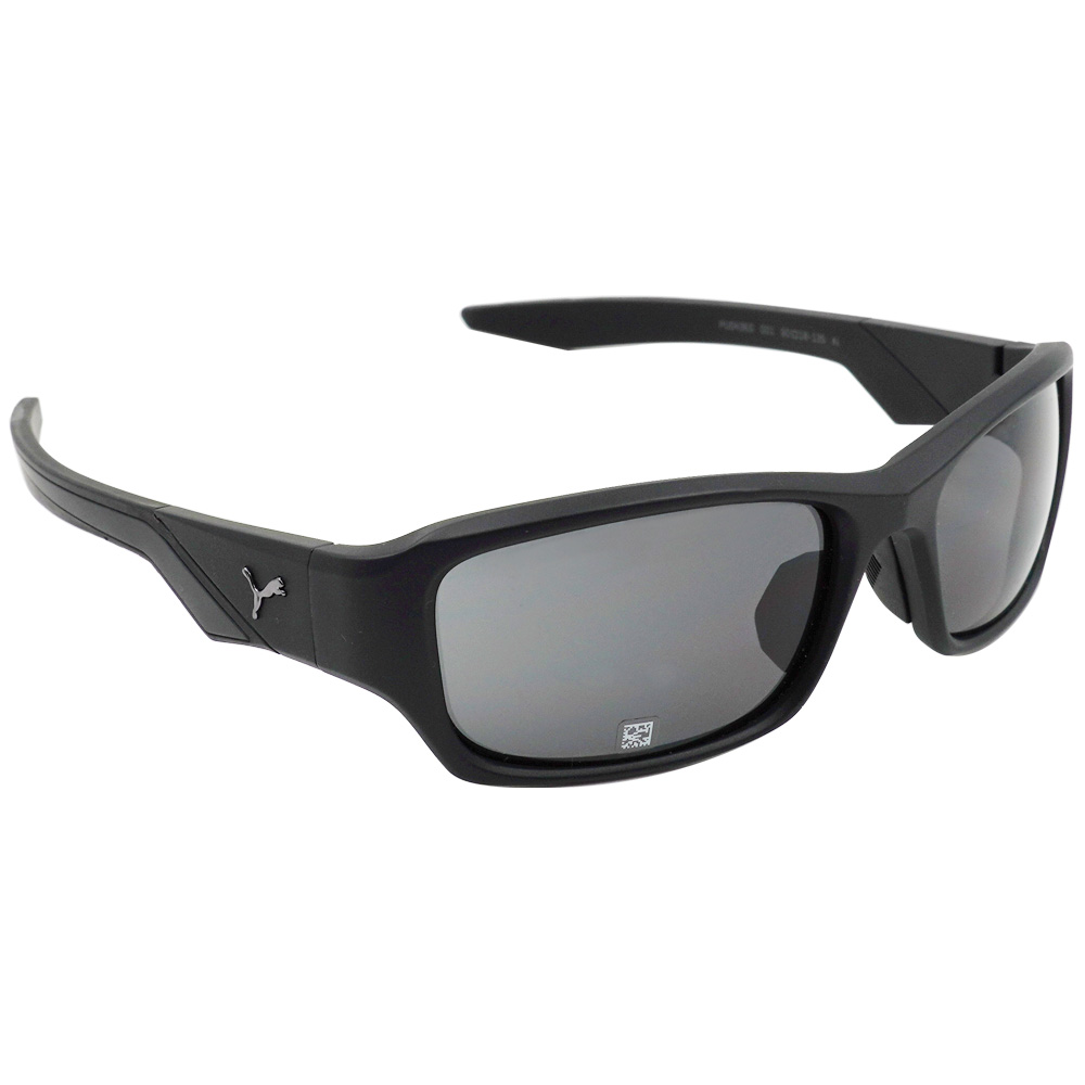 PUMA l 奔馳運動感長方框太陽眼鏡 幻影黑