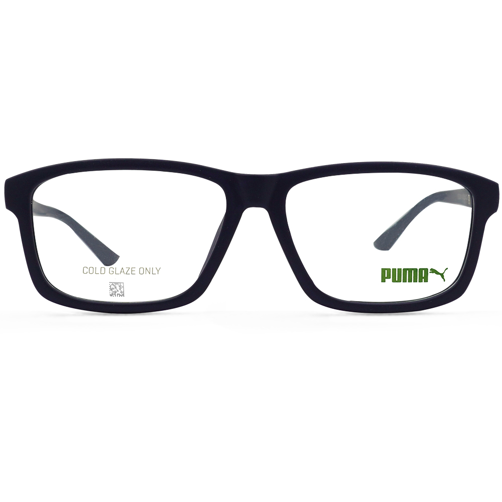 PUMA l 經典簡約方框眼鏡 沉靜藍