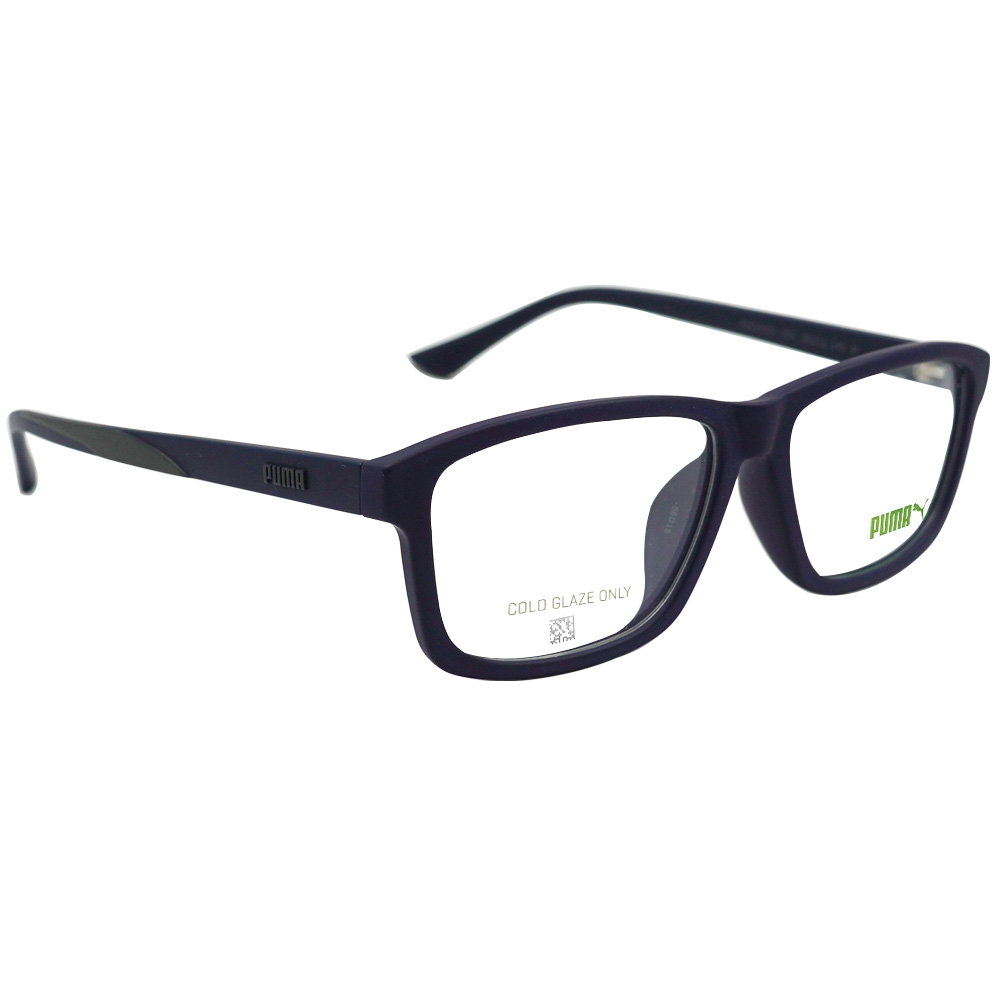 PUMA l 經典簡約方框眼鏡 沉靜藍