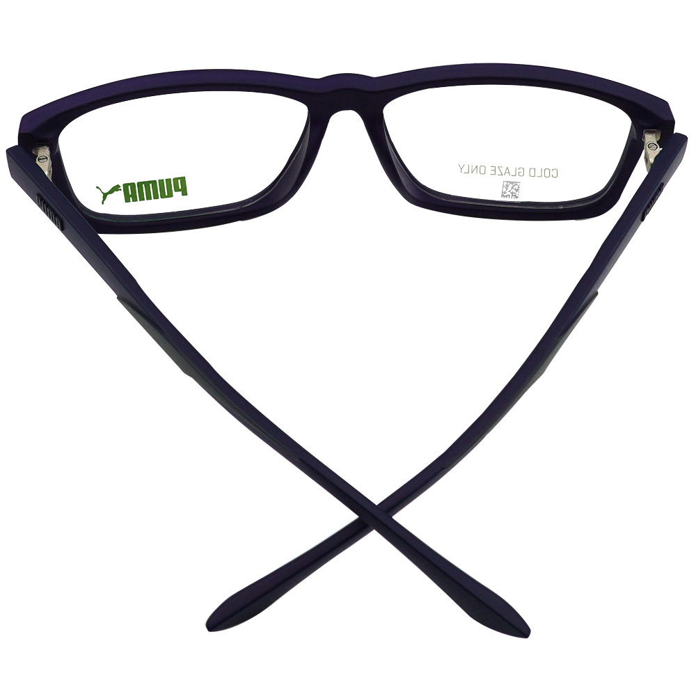 PUMA l 經典簡約方框眼鏡 沉靜藍