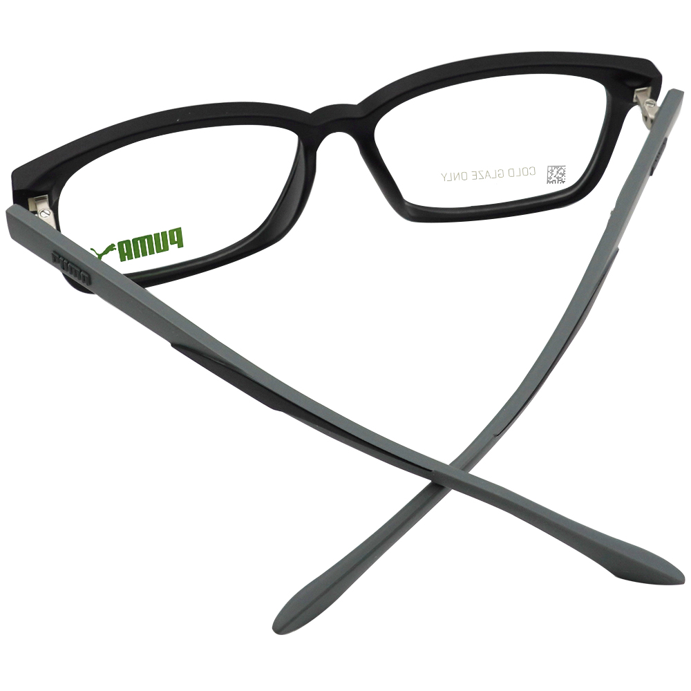 PUMA l 創意拚色方寬眼鏡 迷霧黑