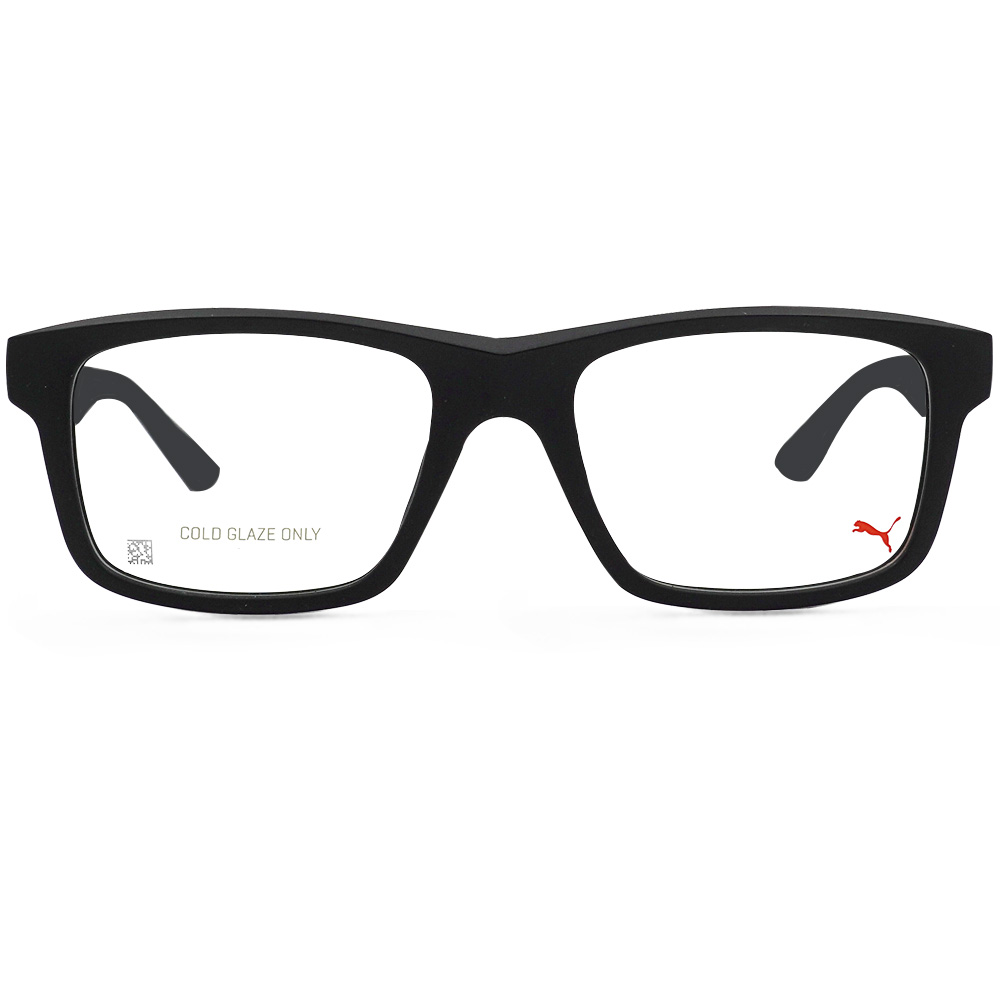 PUMA l 神士品格長方寬眼鏡 騎士黑