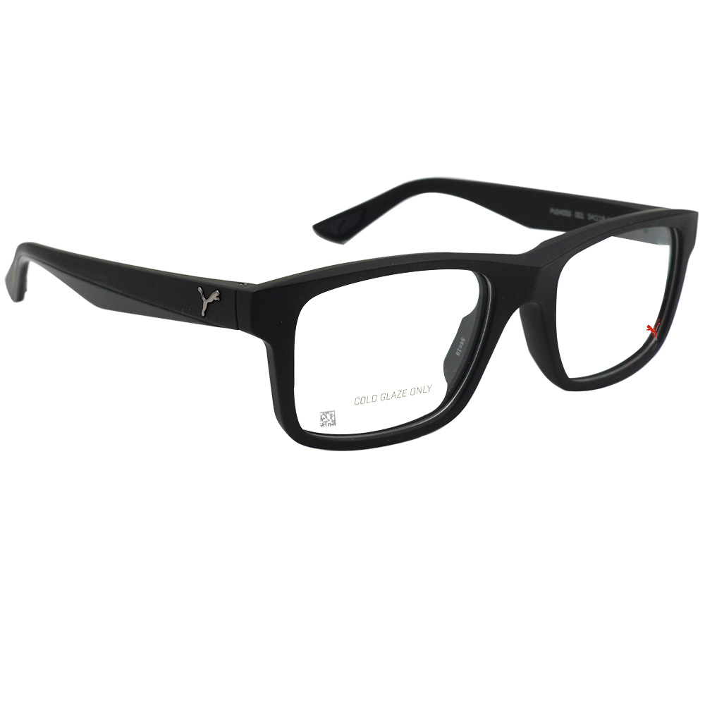 PUMA l 神士品格長方寬眼鏡 騎士黑