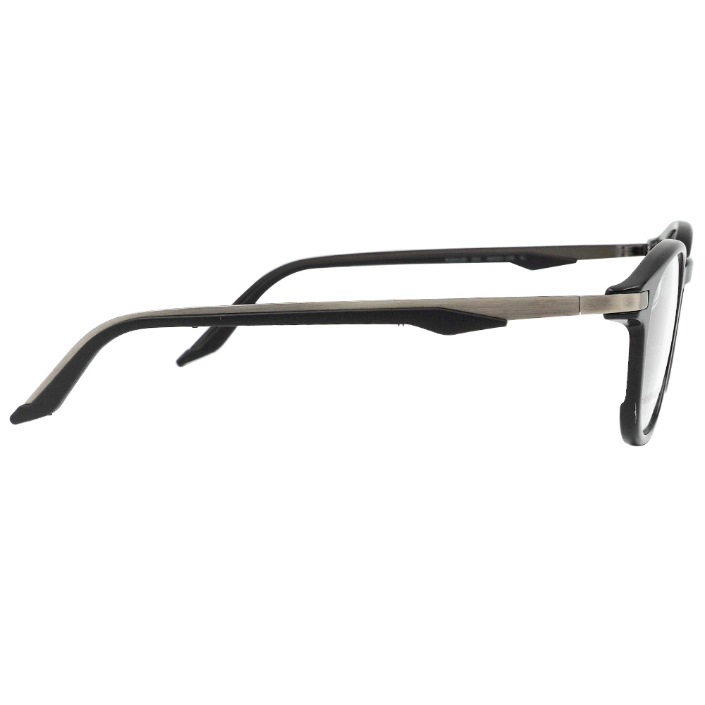 PUMA l 素顏神器多邊圓框眼鏡 漆面黑