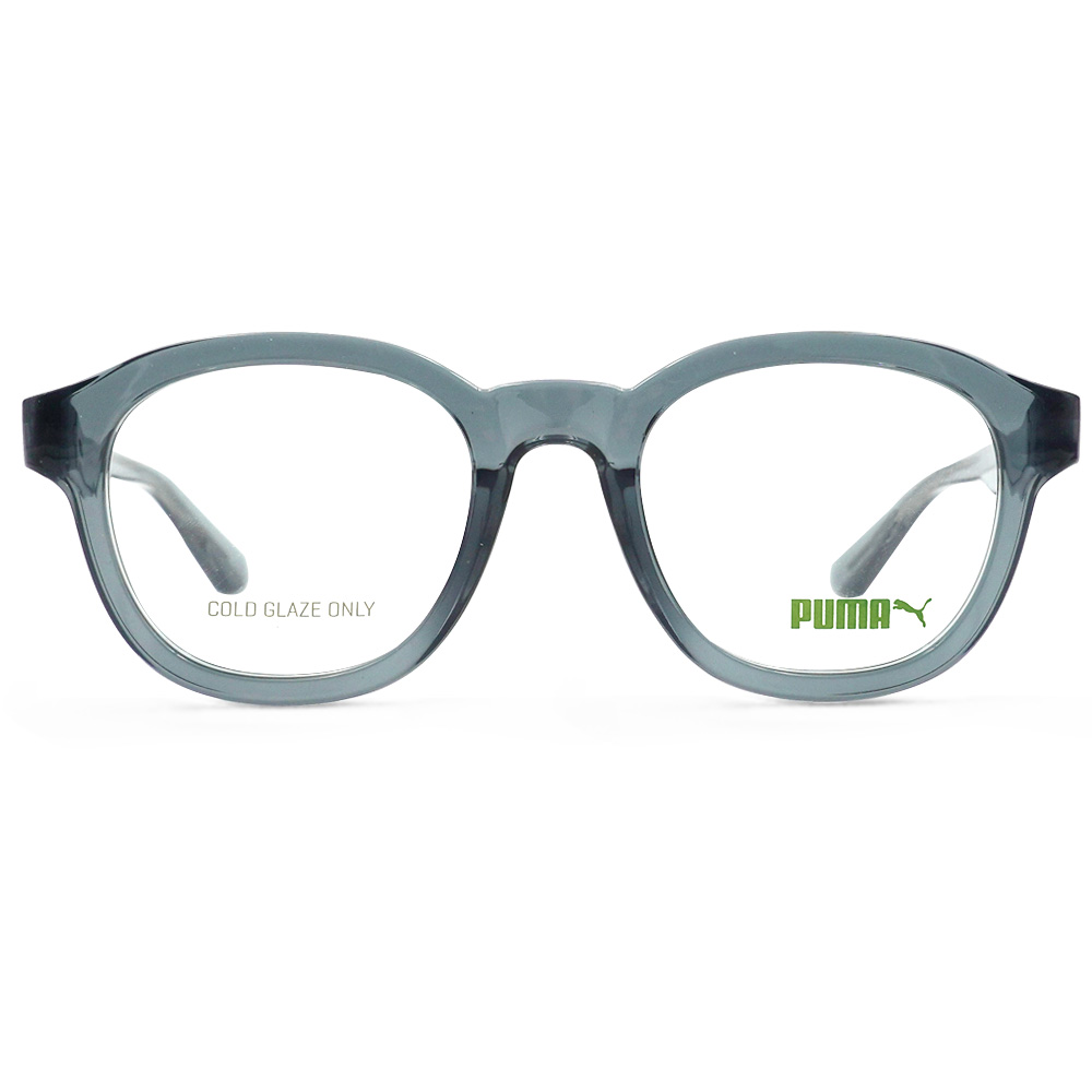PUMA l 獨樹一格多邊圓框眼鏡 鐵灰